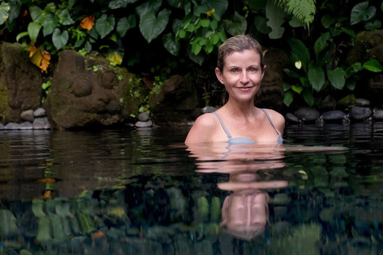 Serene wellness scene representing peace and healing